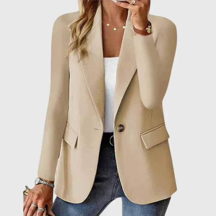Blazer sophistiqué Nelvoire — coloris beige