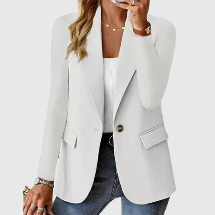 Blazer sophistiqué Nelvoire — coloris blanc