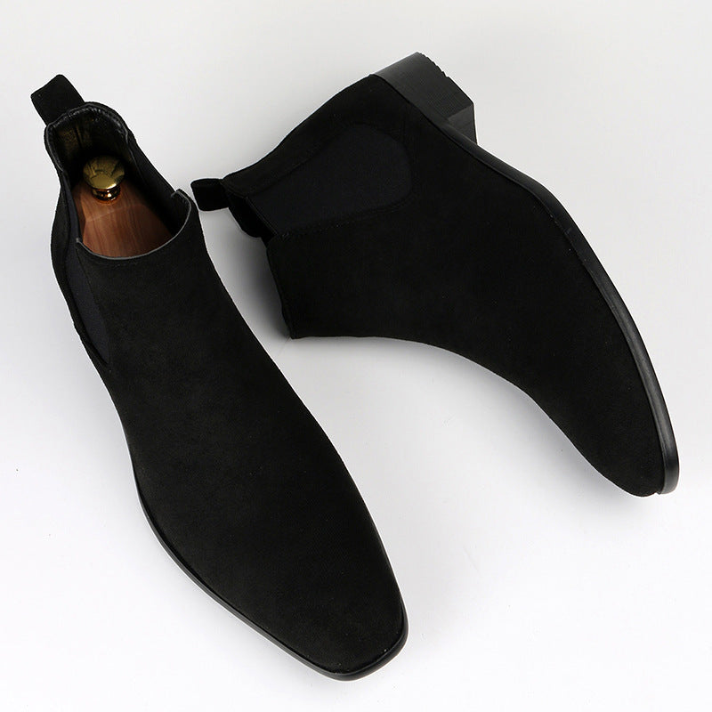 Bottines Chelsea en daim Nelvoire — coloris noir
