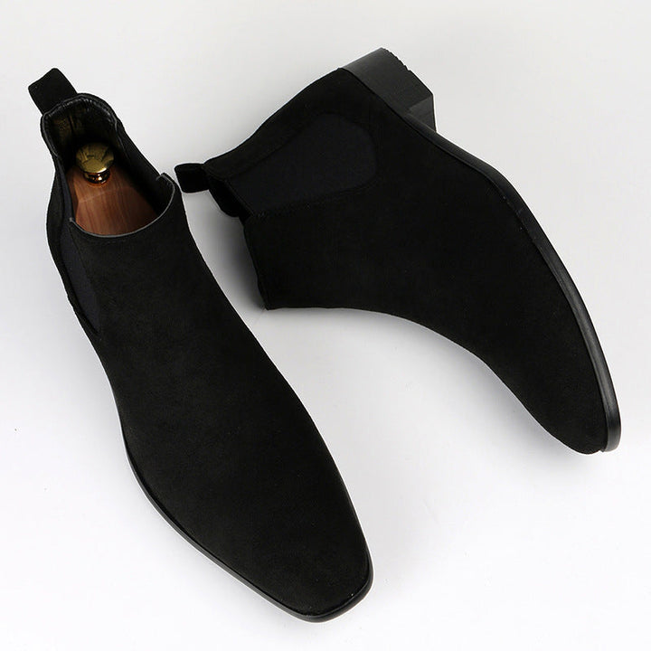 Bottines Chelsea en daim Nelvoire — coloris noir