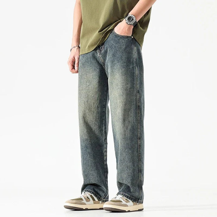 Jean en denim coupe droite Nelvoire — Ambre, collection femme
