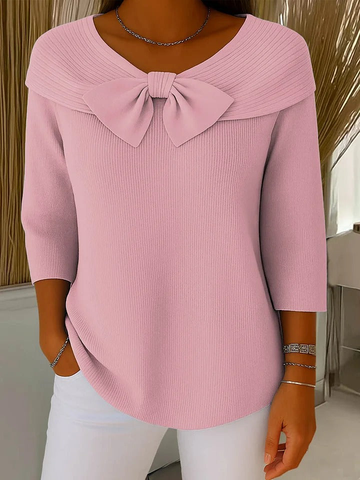 Pull col rond à détail nœud Nelvoire — vue 2
