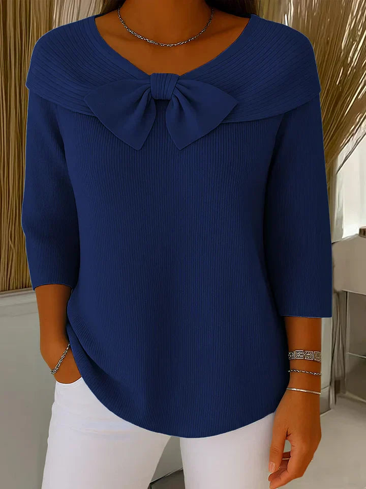 Pull col rond à détail nœud Nelvoire — vue 3