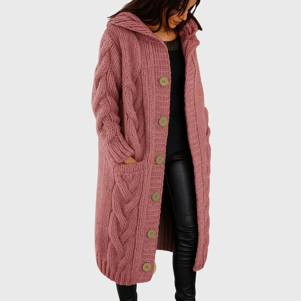 Manteau chic et confortable Nelvoire — coloris rose