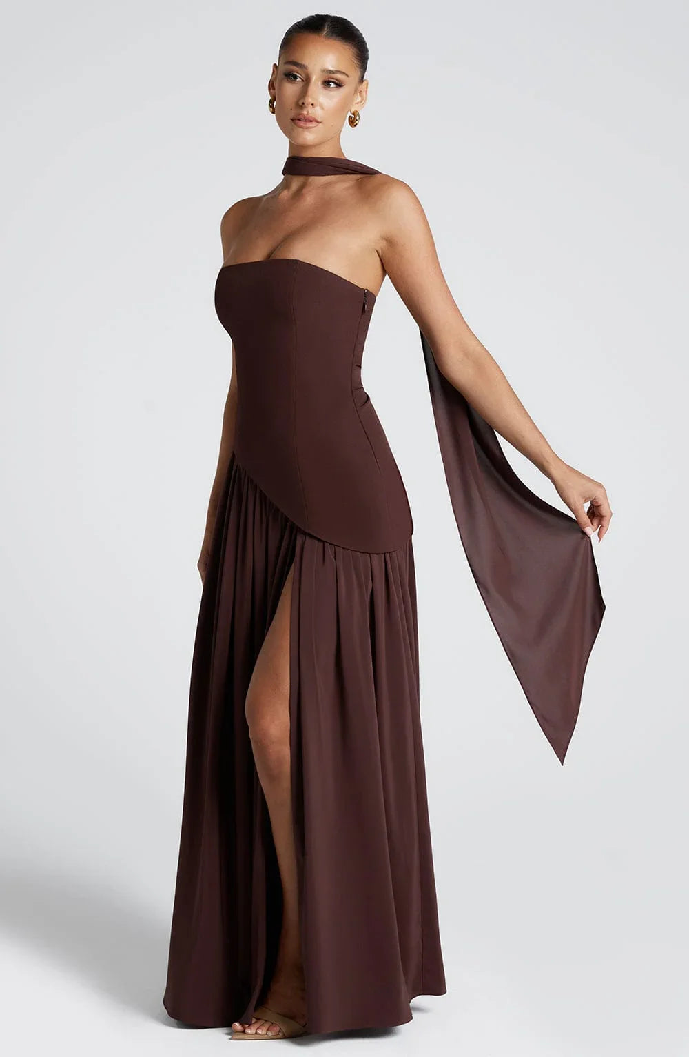 Robe longue bustier effet corset Nelvoire — vue 2