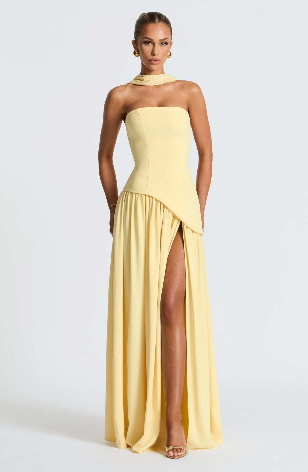Robe longue bustier effet corset Nelvoire — vue 3