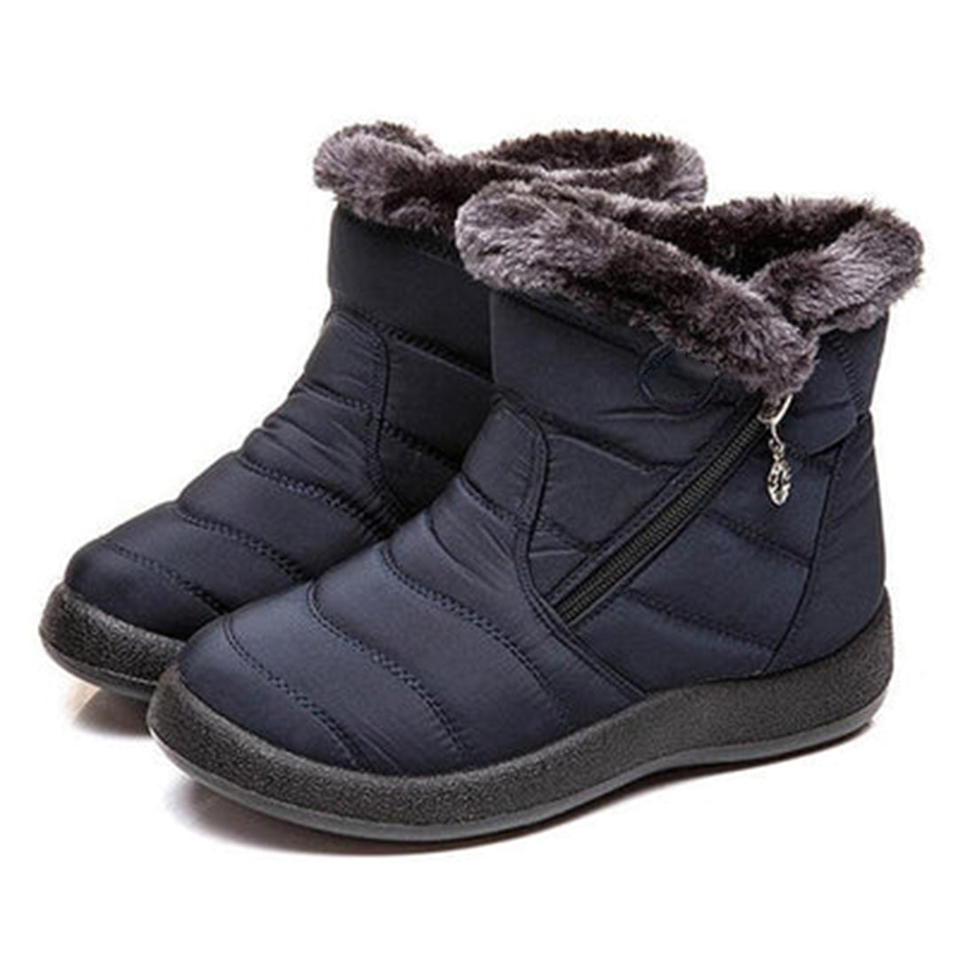 Bottes de neige confortables fourrées Nelvoire — coloris bleu