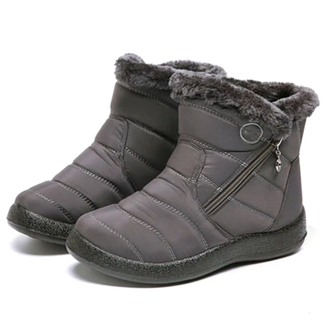 Bottes de neige confortables fourrées Nelvoire — coloris gris