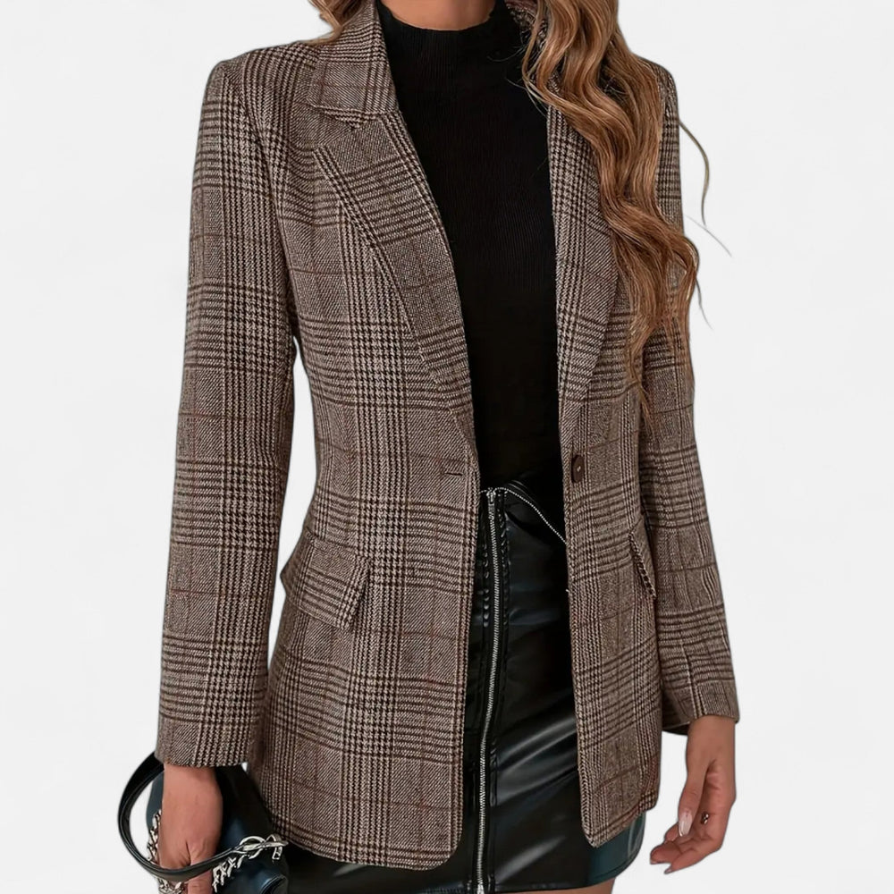 Blazer cintré à carreaux Nelvoire — vue 2
