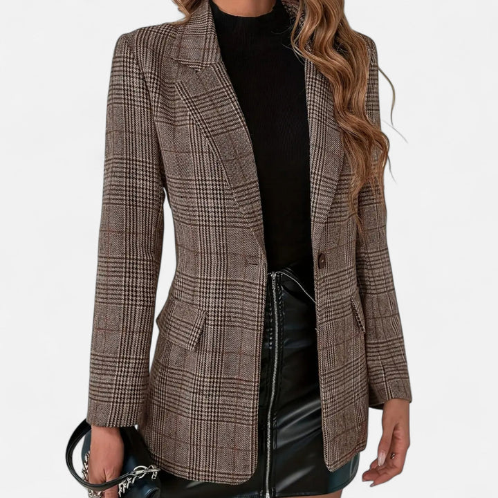 Blazer cintré à carreaux Nelvoire — vue 2