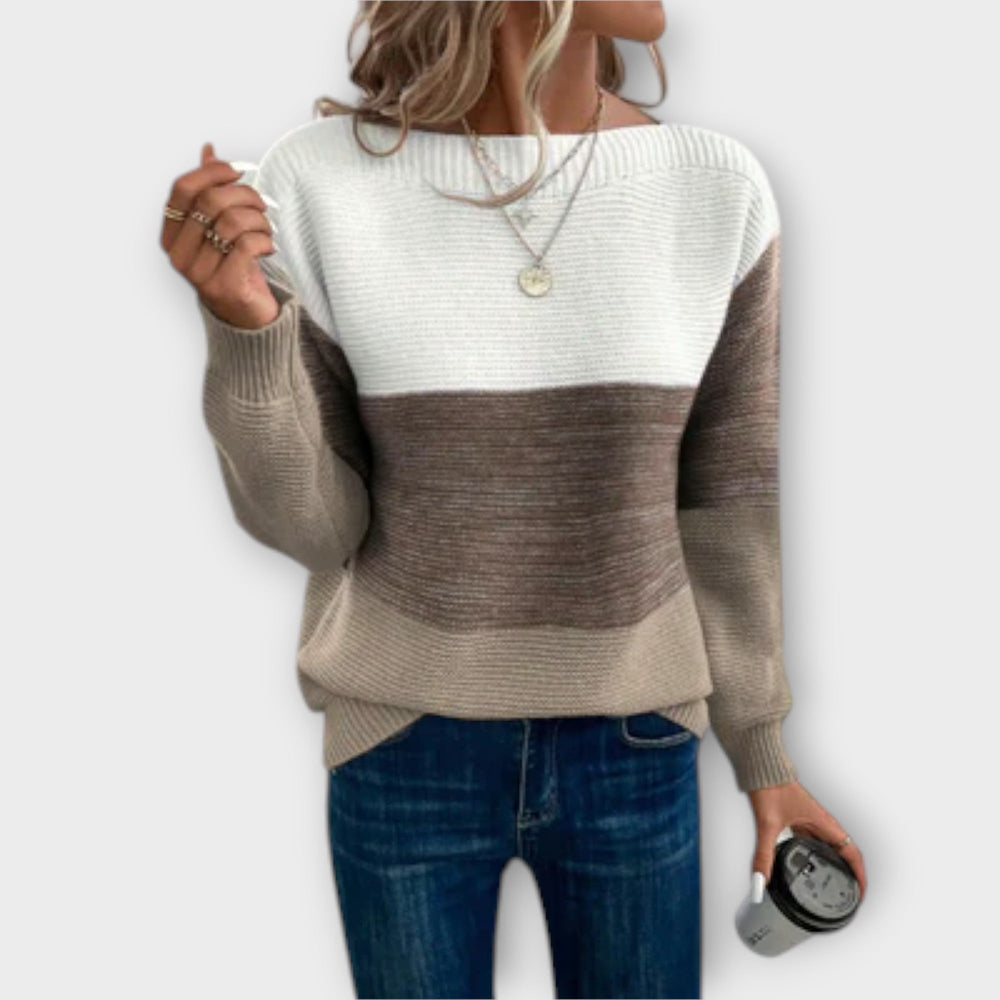 Pull en maille color block Nelvoire — vue 2
