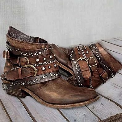 Bottines western vintage Nelvoire — vue 2