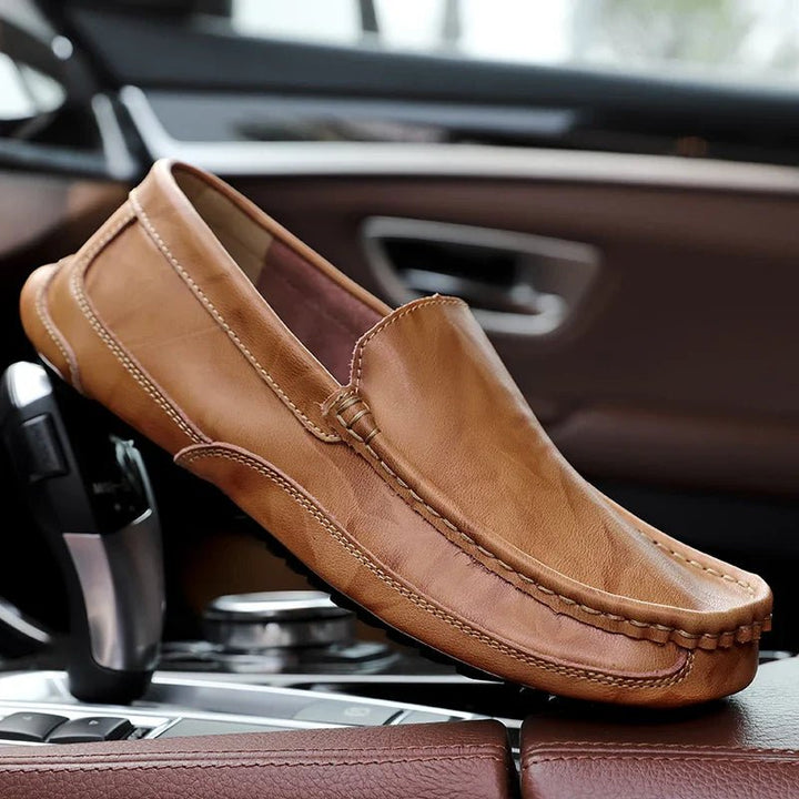 Mocassins en cuir véritable Nelvoire — Clara, collection femme