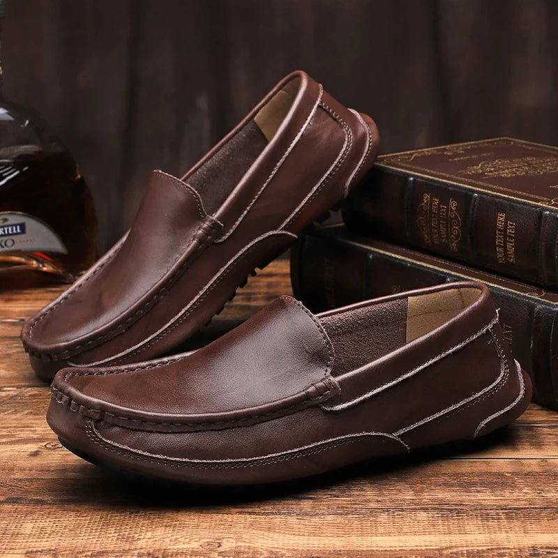Mocassins en cuir véritable Nelvoire — vue 3