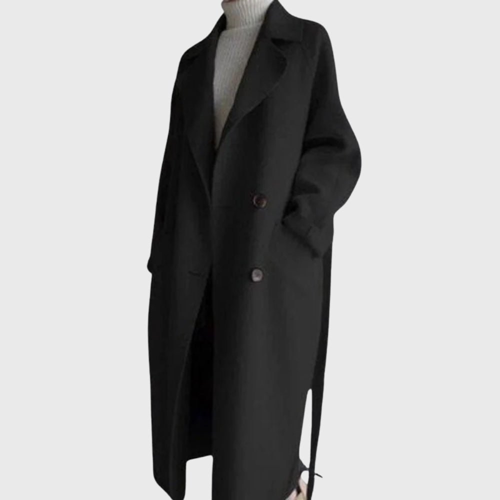 Manteau long Nelvoire — coloris noir