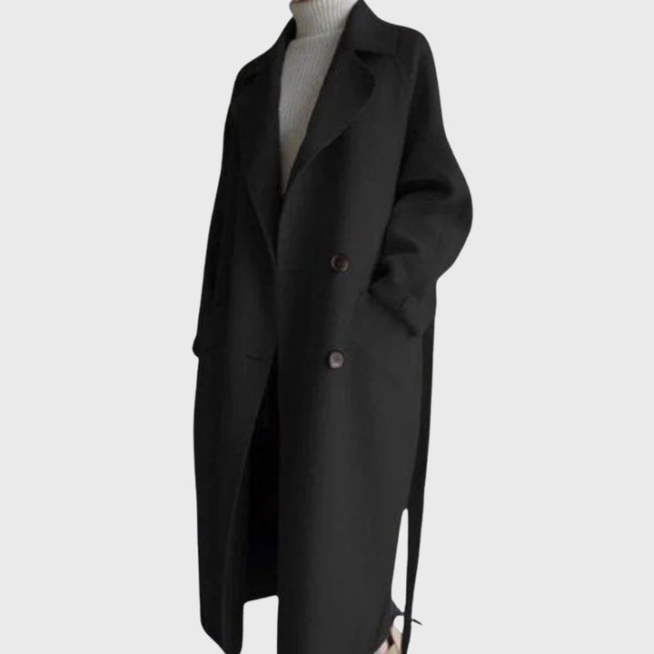Manteau long Nelvoire — coloris noir