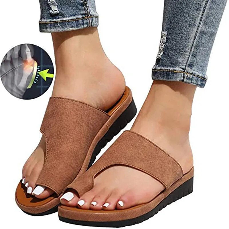 Sandales ergonomiques à séparation d'orteil Nelvoire — Édith, collection femme