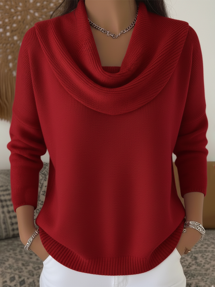 Pull col bénitier Nelvoire — Élise, collection femme