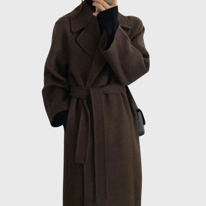 Manteau classique à ceinture Nelvoire — Élodie, collection femme