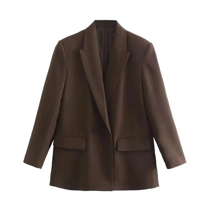 Blazer cintré élégant Nelvoire — coloris marron