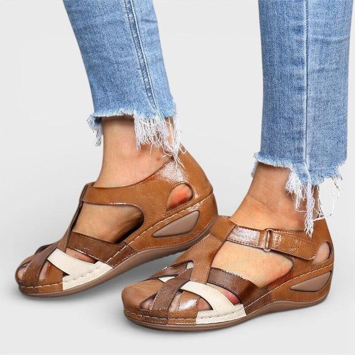 Sandales multicolores à brides croisées Nelvoire — vue 3