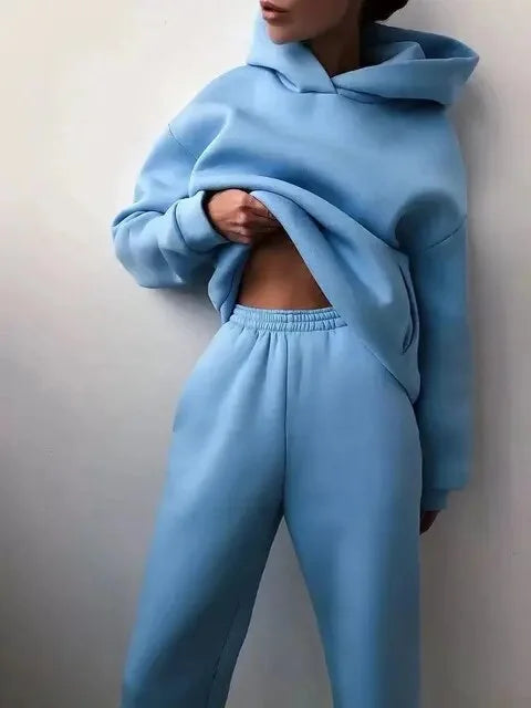 Ensemble deux pièces coupe ample Nelvoire — coloris bleu