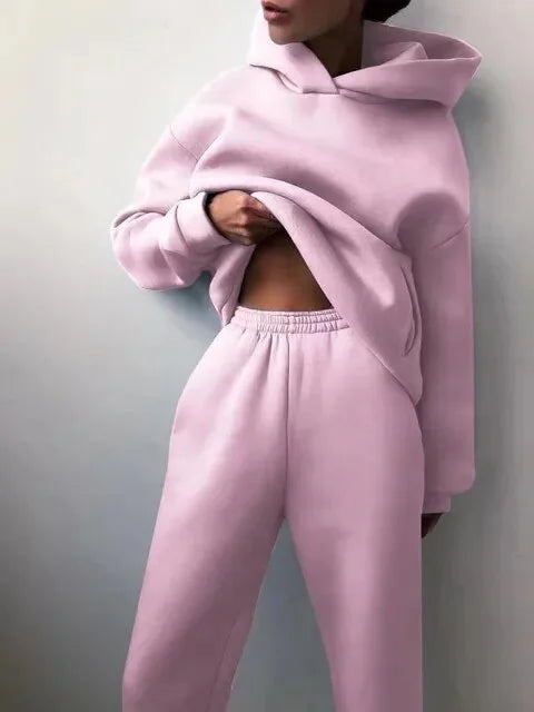 Ensemble deux pièces coupe ample Nelvoire — coloris rose