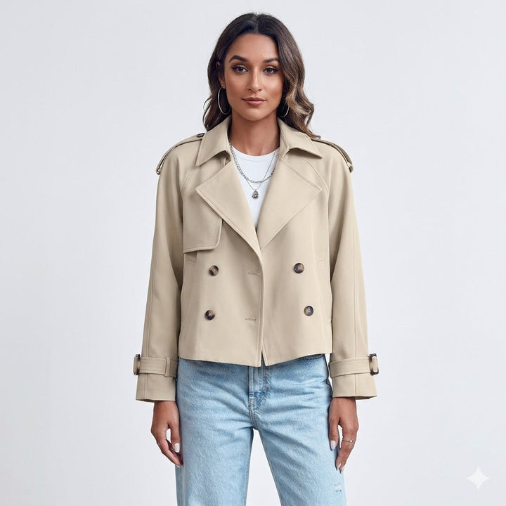 Trench court Nelvoire — coloris beige