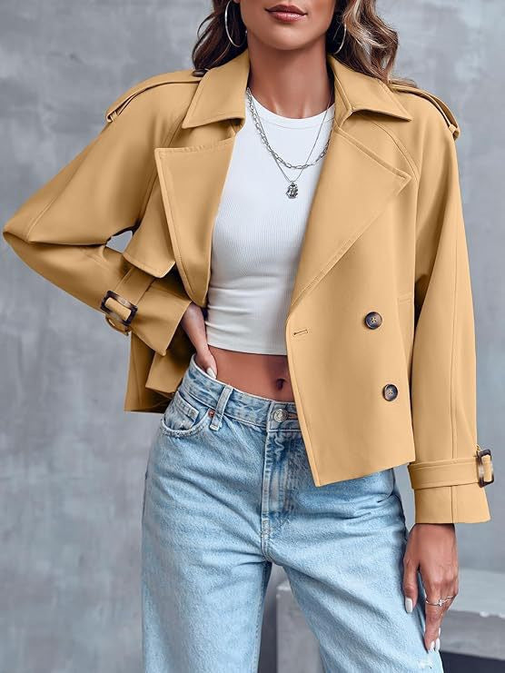 Trench court Nelvoire — coloris marron