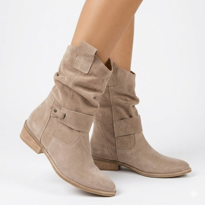 Bottines souples en daim Nelvoire — Juliette, collection femme