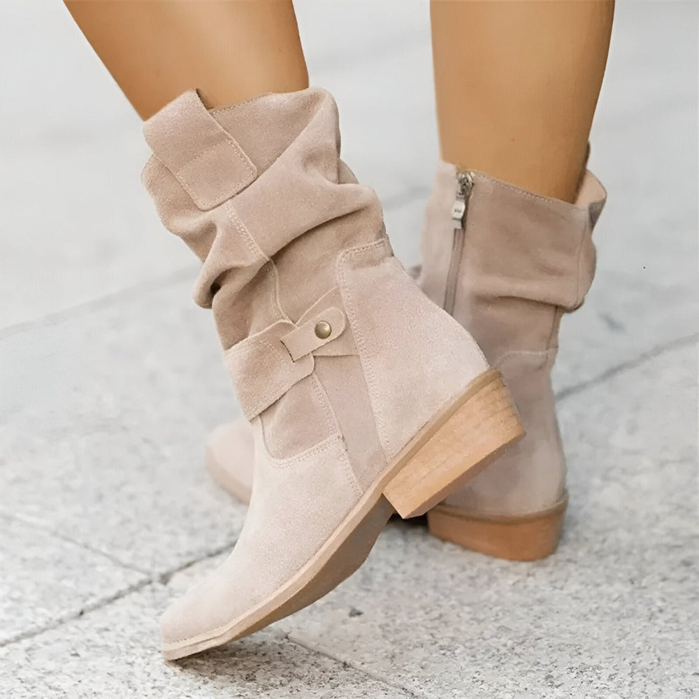 Bottines souples en daim Nelvoire — vue 2