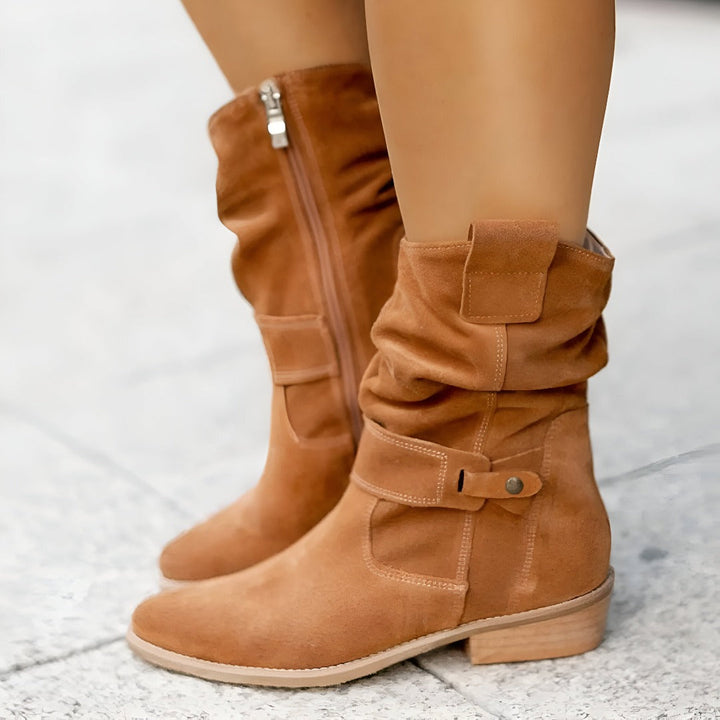 Bottines souples en daim Nelvoire — vue 3