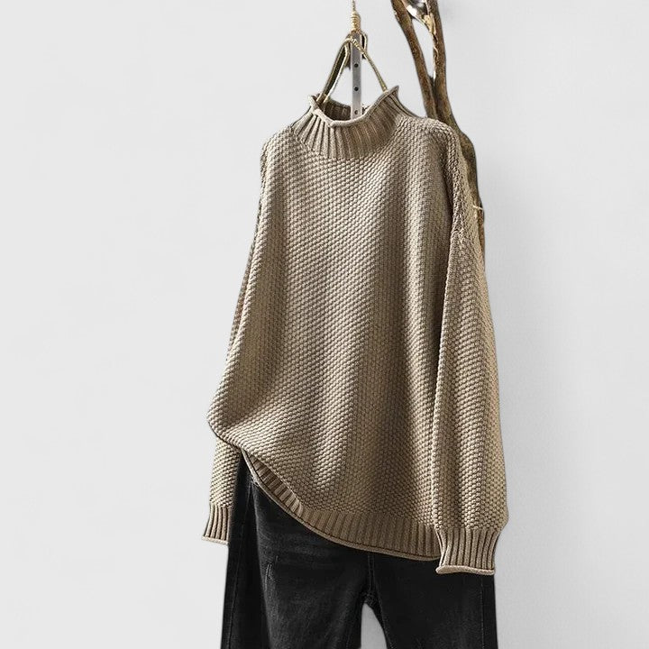 Pull texturé col montant Nelvoire — vue 2