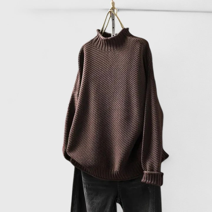 Pull texturé col montant Nelvoire — vue 3