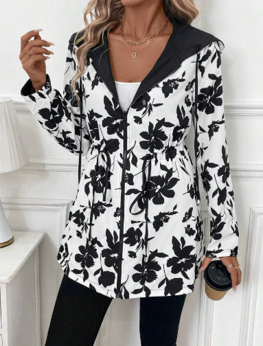 Manteau réversible à imprimé léopard Nelvoire — coloris blanc
