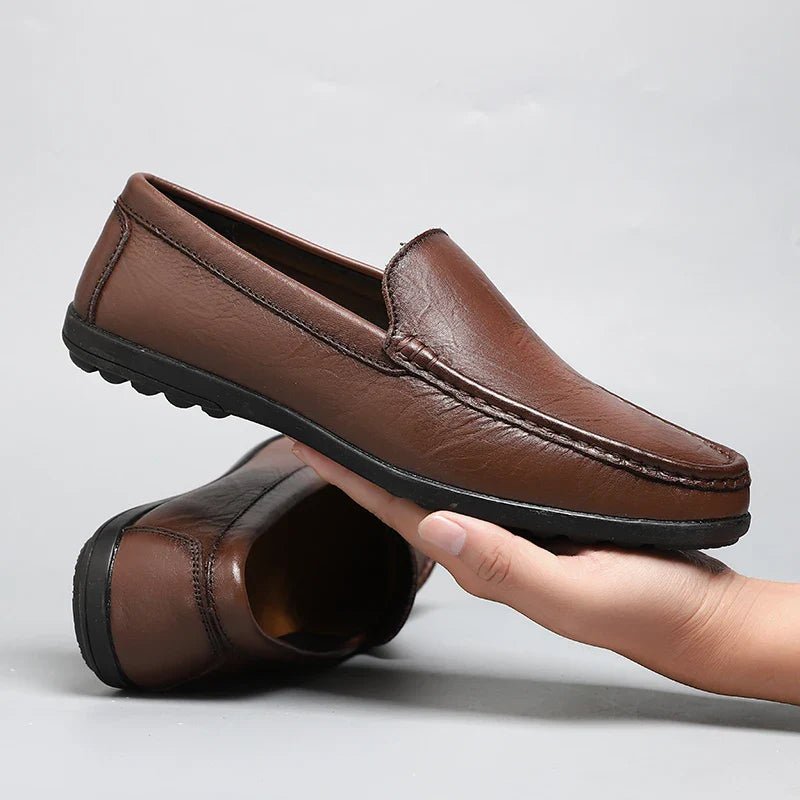 Mocassins en cuir à bout rond Nelvoire — Léna, collection femme