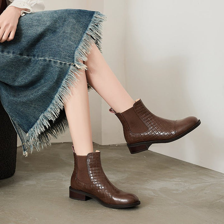Bottines Chelsea en cuir Nelvoire — vue 2