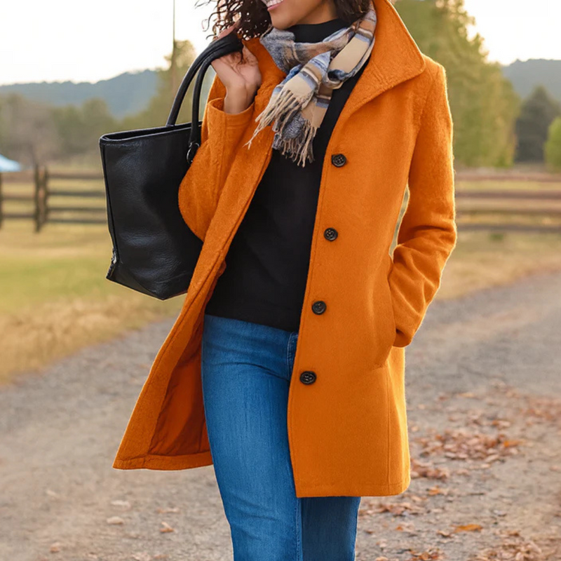 Manteau boutonné intemporel Nelvoire — vue 2
