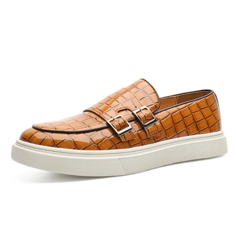 Mocassins à finition grainée Nelvoire — coloris marron