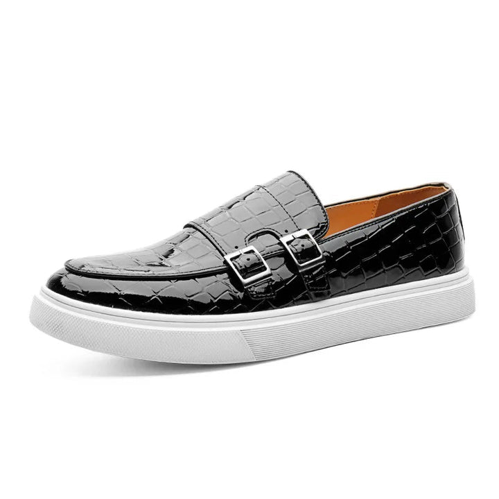 Mocassins à finition grainée Nelvoire — coloris noir