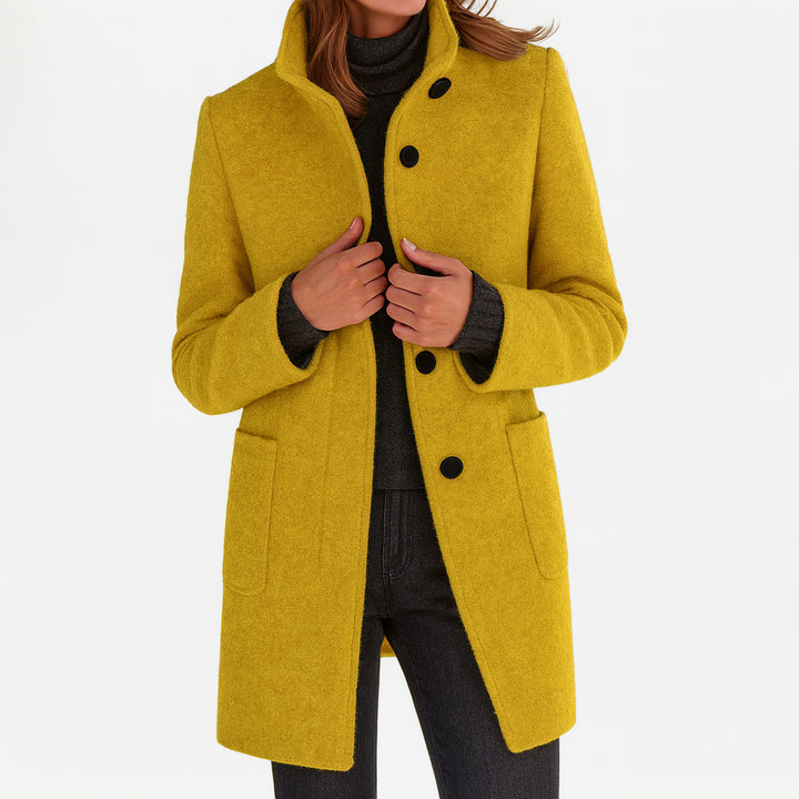 Manteau classique Nelvoire — coloris jaune