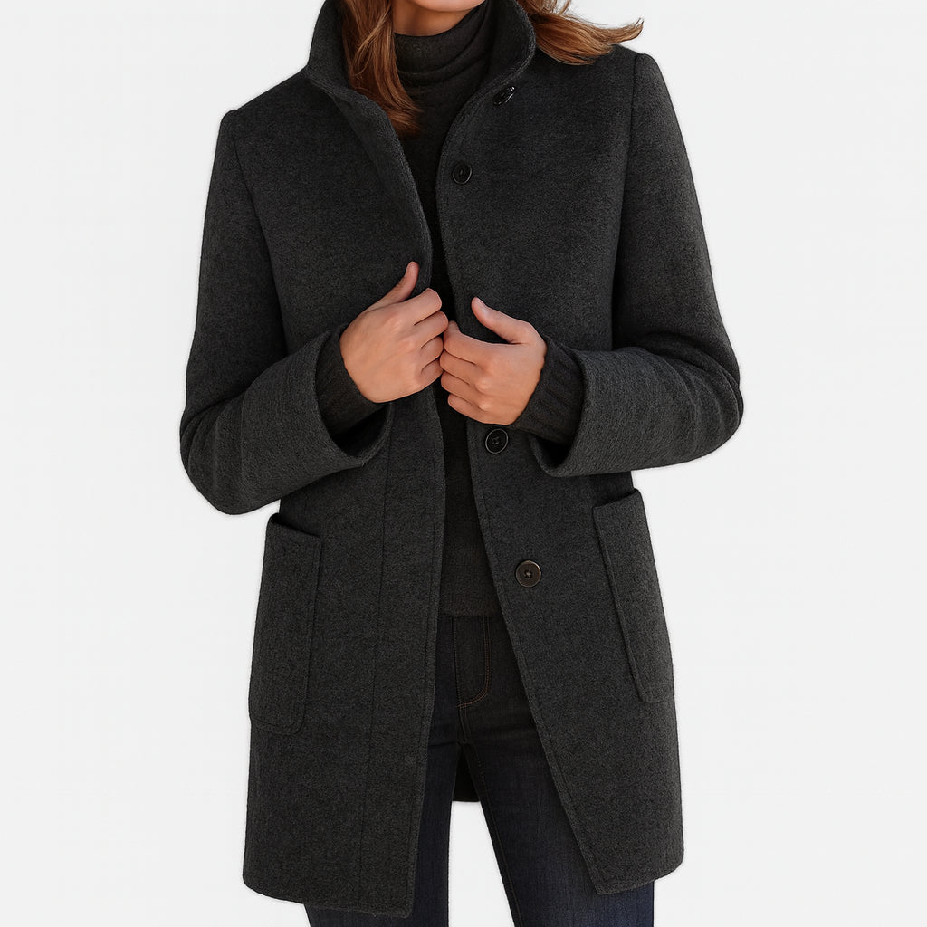 Manteau classique Nelvoire — coloris noir