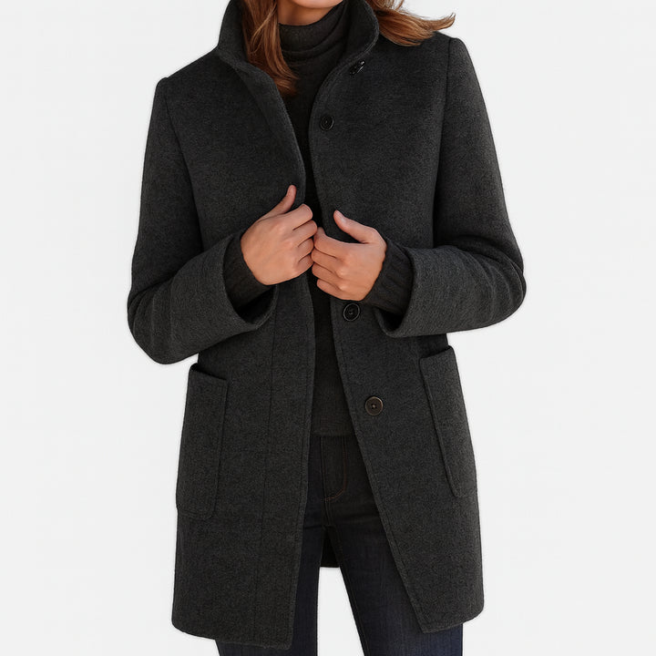 Manteau classique Nelvoire — coloris noir
