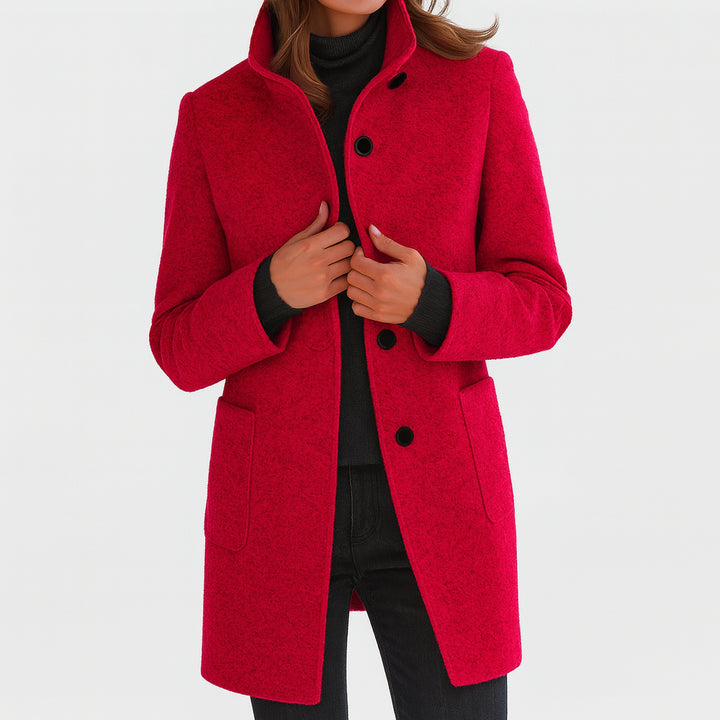 Manteau classique Nelvoire — coloris rouge