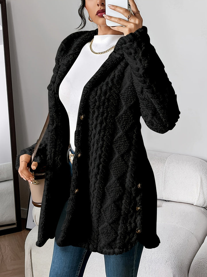 Gilet à capuche confortable Nelvoire — coloris noir