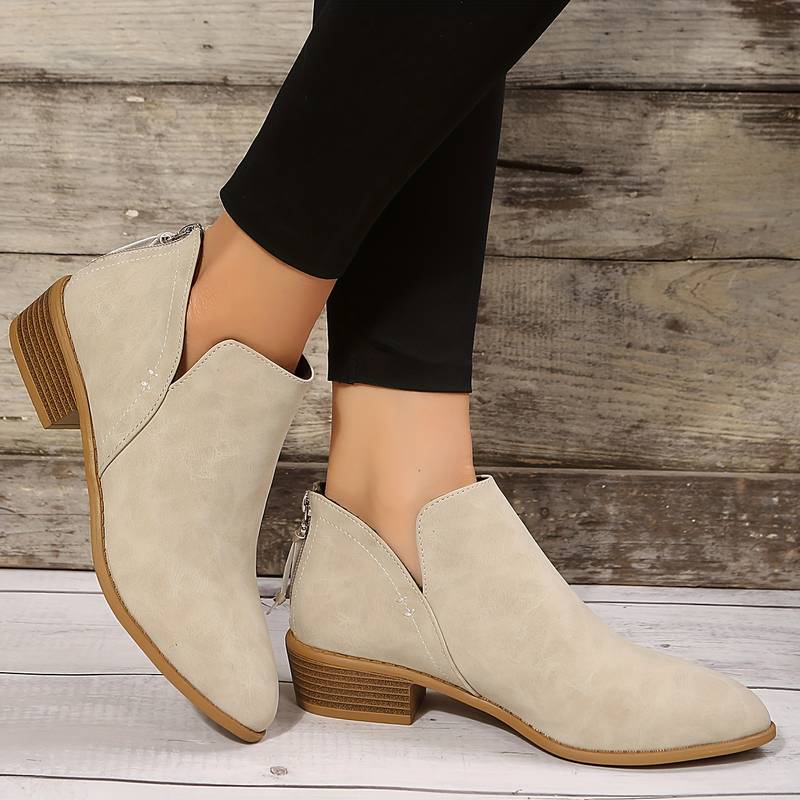 Bottines élégantes du quotidien Nelvoire — coloris beige