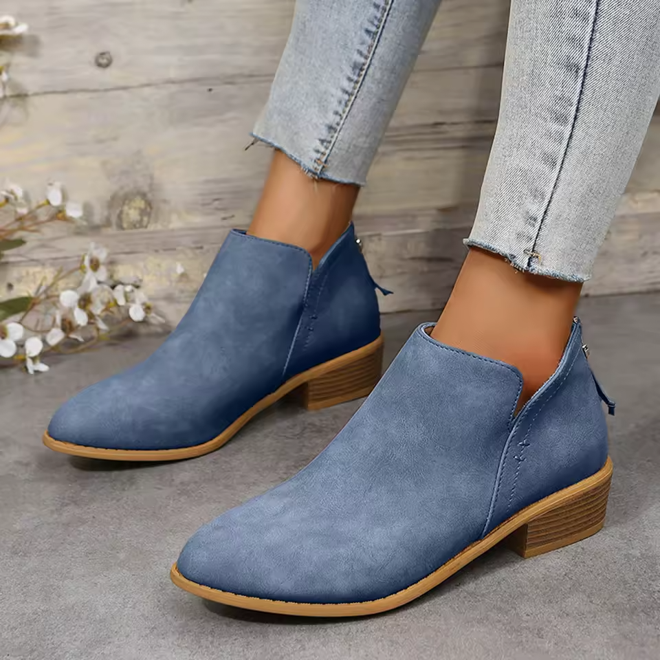 Bottines élégantes du quotidien Nelvoire — coloris bleu