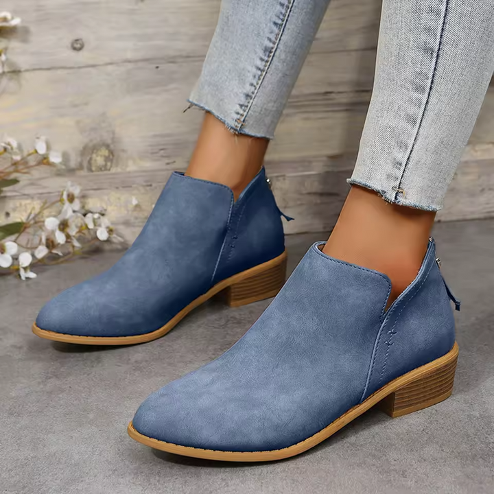 Bottines élégantes du quotidien Nelvoire — coloris bleu