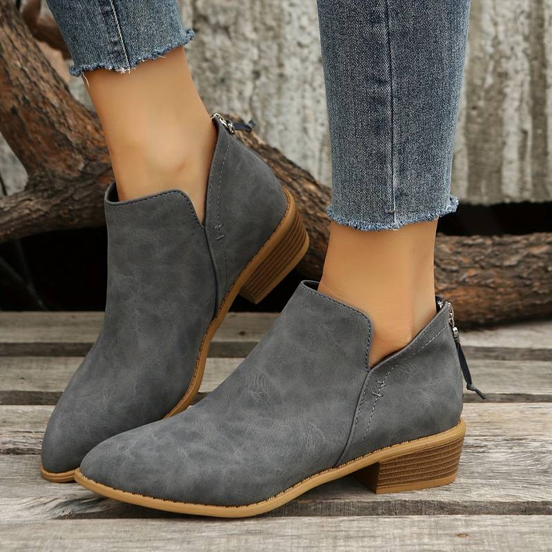 Bottines élégantes du quotidien Nelvoire — coloris gris