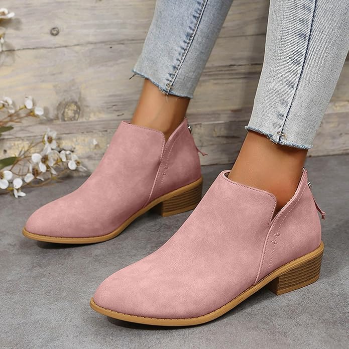 Bottines élégantes du quotidien Nelvoire — coloris rose